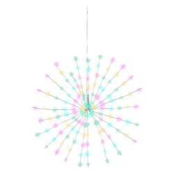 Ramo (D55 cm) giochi di luce (1pz) LUMINEO 144 luci - MICROLED Multicolore IP44 493659