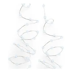 Filo Silver 240 luci - MICROLED Bianco freddo (12 mt) 8 Giochi di luce LUMINEO IP44 497075