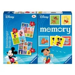 Puzzle 1x25 pz, 1x36 pz, 1x49 pz Con Memory Disney 4a+ MULTIPACK 20985
