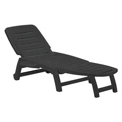 Lettino prendisole polipropilene COTTAGE Antracite S6805Y