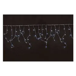 Tenda luminosa Natale Trasparente 180 luci - LED Bianco freddo (3,6 + 3 mt) Giuntabile Giochi di luce IP44 D2367