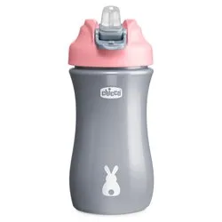 Bicchiere bimbo Pop Up 2+ (350ml) Rosa e Grigio 0000692010000