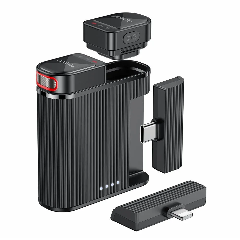 Lavalier Yesido KR19, USB-C / Lightning, Set 2 pezzi, Nero