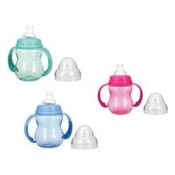 Biberon silicone (240ml) educativo (6-12m) Assortito NV03001