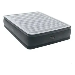 Materasso gonfiabile due piazze Comfort Plush Elevated (203x152x46cm) DURA BEAM Grigio 64414ND