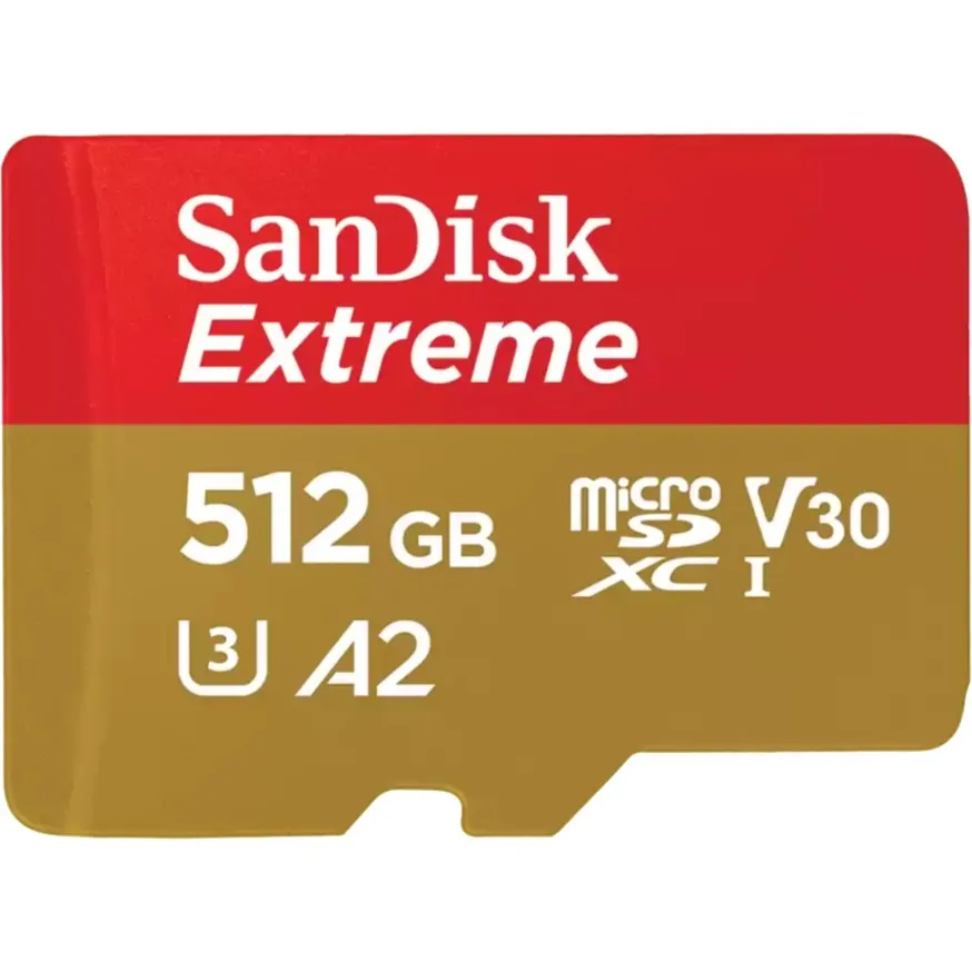 Extreme 512 GB MicroSDHC UHS-I Classe 10, Scheda di memoria