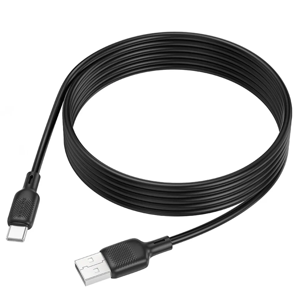Cavo Dati e Ricarica USB-A - USB-C Borofone BX113 Lenny, 18W, 2m, Nero