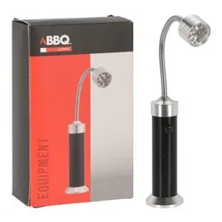 Lampada barbecue Kettle 9 led batteria Cromo satinato e Nero C83500900
