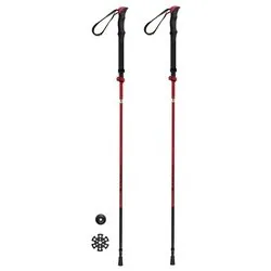 Set bastoni trekking 2 pz (115-135cm) SPANTIK Rosso 78388NRR