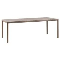 Tavolo da esterno polipropilene TEVERE 210 Extensible Allungabile Tortora (211-275x100x76,5cm) 49659 10 000