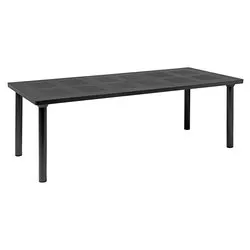 Tavolo da esterno polipropilene LIBECCIO Allungabile Antracite (160-220x100x74cm) 47552 02 000