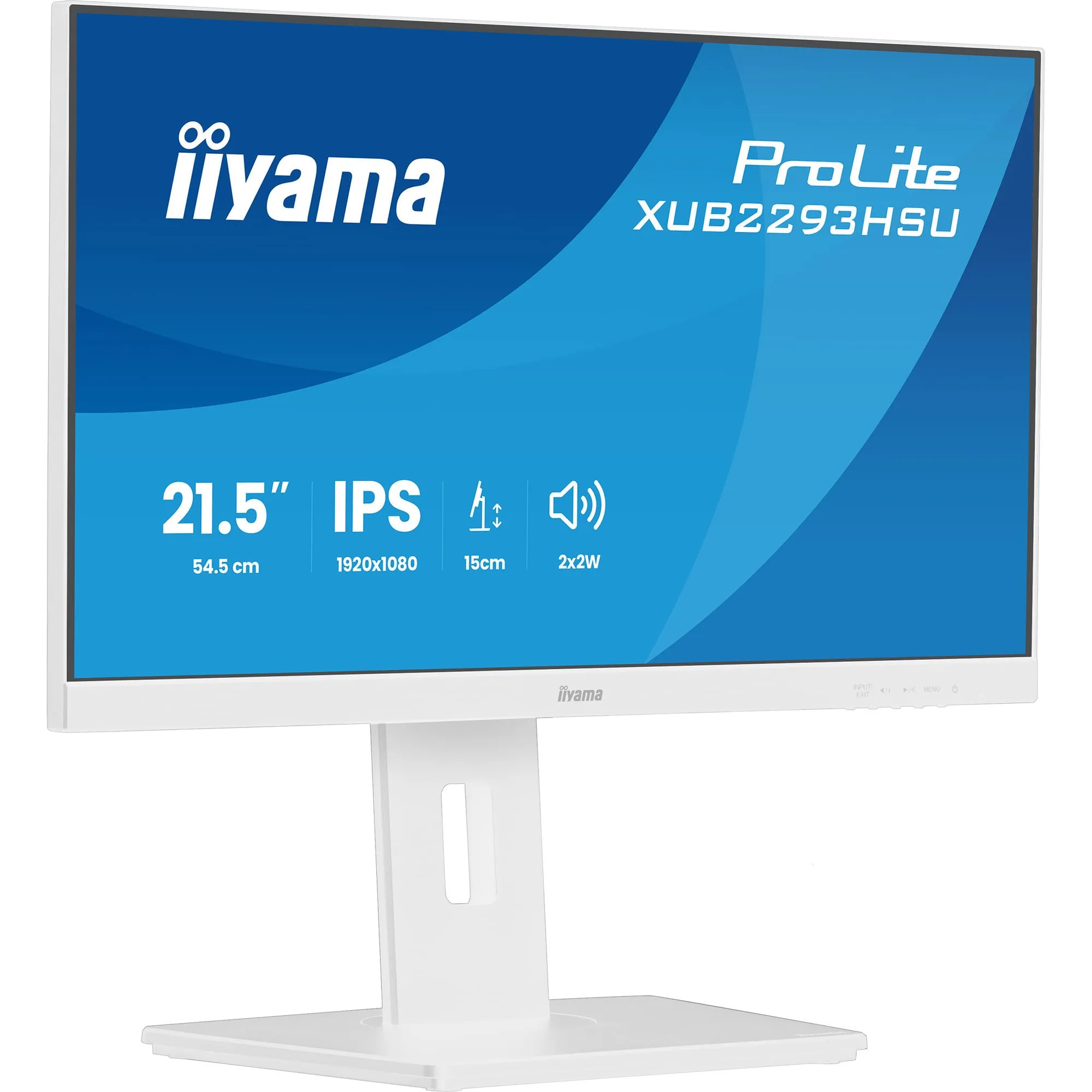 ProLite XUB2293HSU-W7 Monitor PC 54,6 cm (21.5") 1920 x 1080 Pixel Full HD LED Bianco, Monitor LED