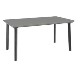 Tavolo da esterno polipropilene ITALIA 971 Dinning Fisso Antracite e Grigio tortora (147x84x72cm) Z0971R0 9500
