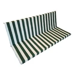 Cuscino dondolo misto cotone 2 posti Riga verde (150x50x6cm)