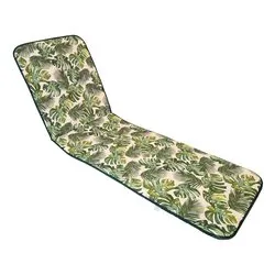 Cuscino lettino misto cotone Bahamas verde (58x188x3cm) Non sfoderabile