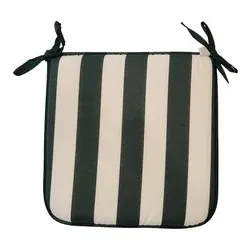 Cuscino seduta misto cotone Riga verde (40x40x3,5cm) Non sfoderabile