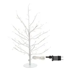 Albero Natale soprammobile TIGLIO Bianco 77454 (30x45cm) 108 luci - MICROLED