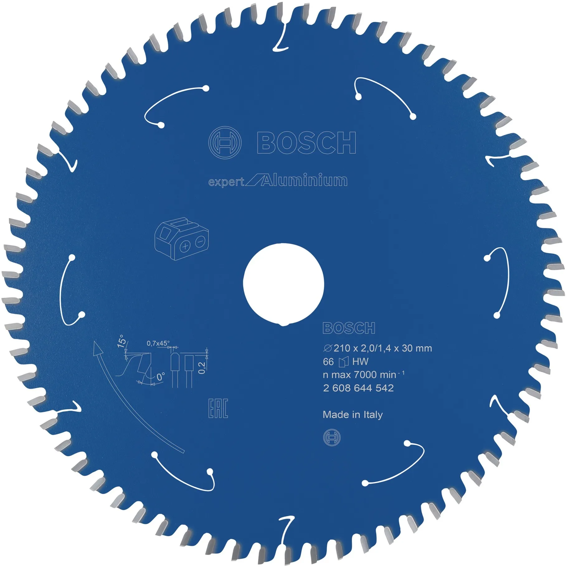 ‎2608644542 lama circolare 21 cm 1 pz, Lama per sega
