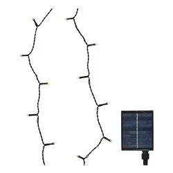 Filo Nero 240 luci - MICROLED Bianco caldo (18 + 3 mt) 8 Giochi di luce LUMINEO (Ricaricabile) 496265