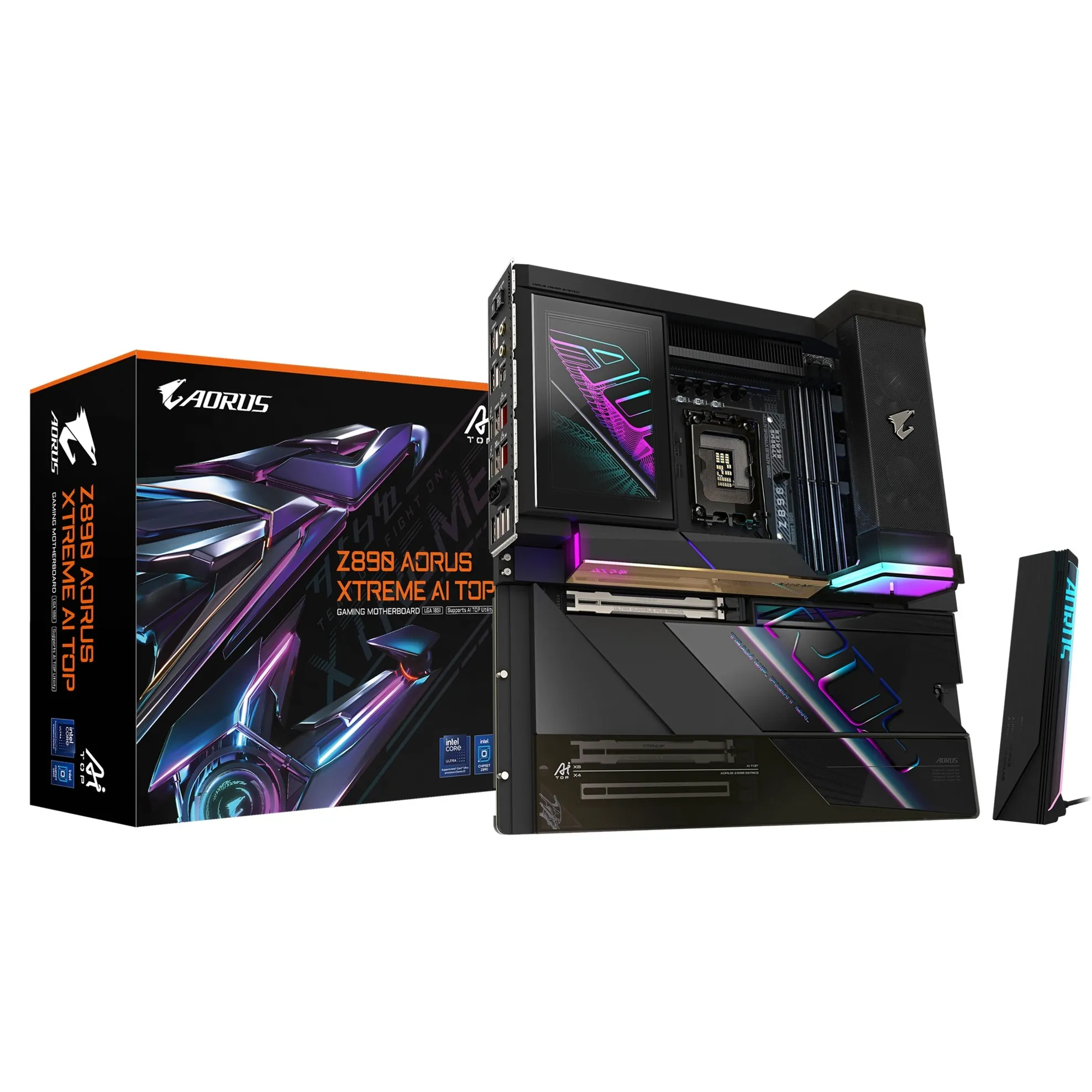 Z890 AORUS XTREME AI TOP Scheda Madre - Supporta CPU Intel Core Ultra (Serie 2), VRM a 22+1+2 fasi, fino a 9500MHz DDR5 (OC), PCIe 5.0 M.2, Wi-Fi 7, Thunderbolt 5