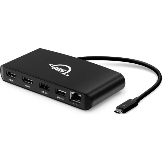 Thunderbolt 3 mini Dock Cablato Nero, Docking station