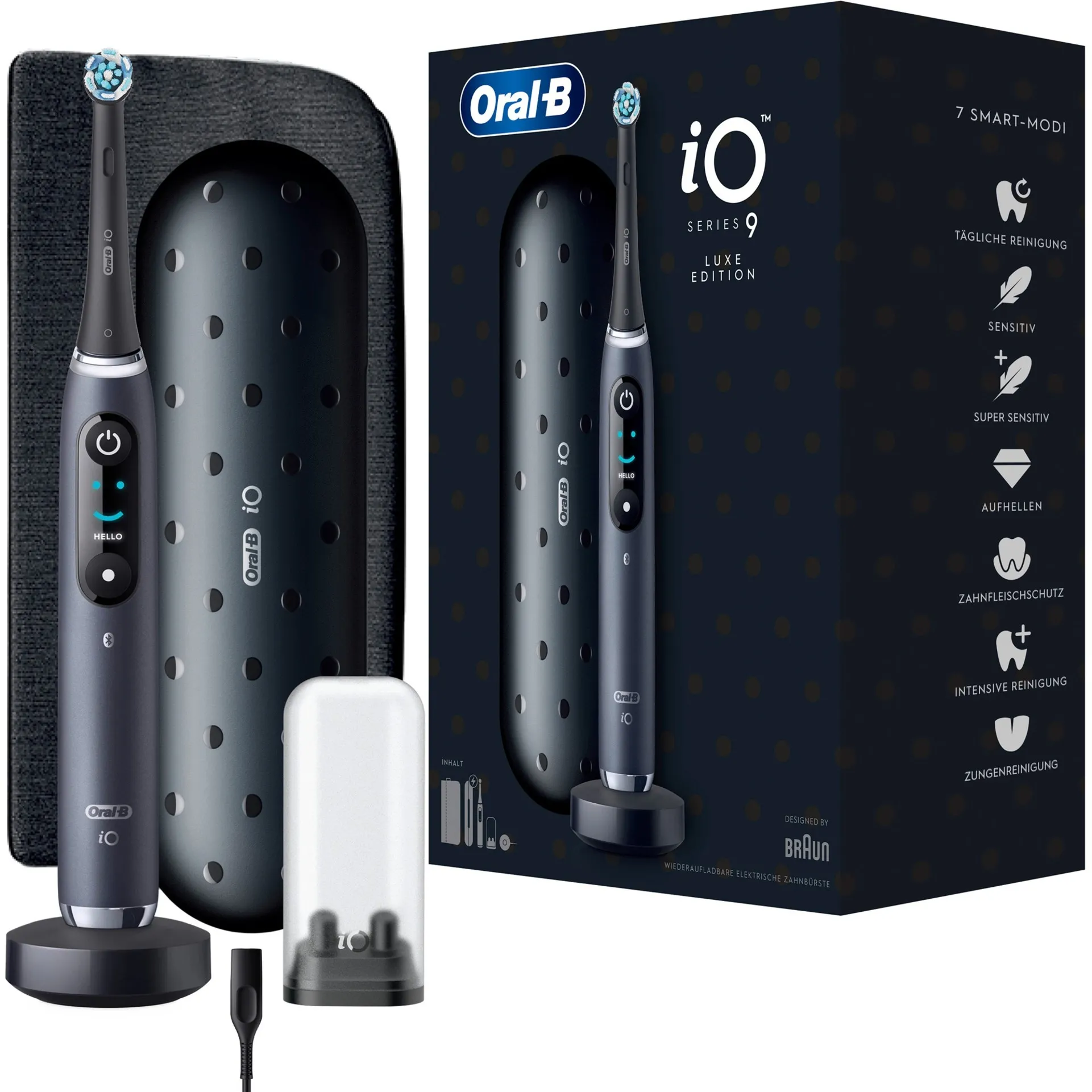 Oral-B iO Series 9 Luxe Edition, Spazzolino da denti elettrico