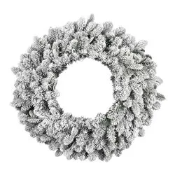 Corona Natale (60cm) Verde innevato 008546