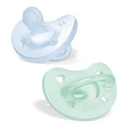 Gommotto bimbo Soft (2-6m) silicone 2 pz PHYSIOFORMA Verde e Azzurro 7308821