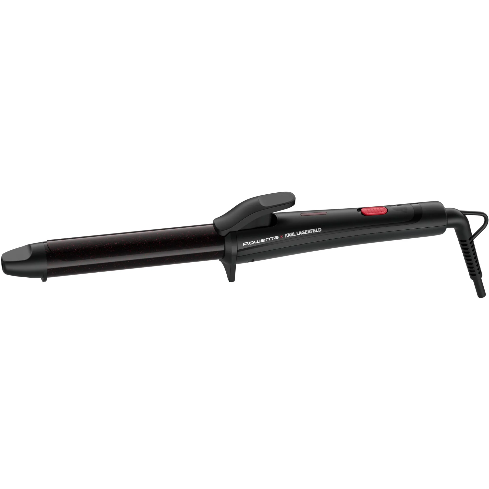 X KARL LAGERFELD CF321L Ferro per ricci Caldo Nero, Rosso 47 W 1,8 m, Apparecchio per boccoli
