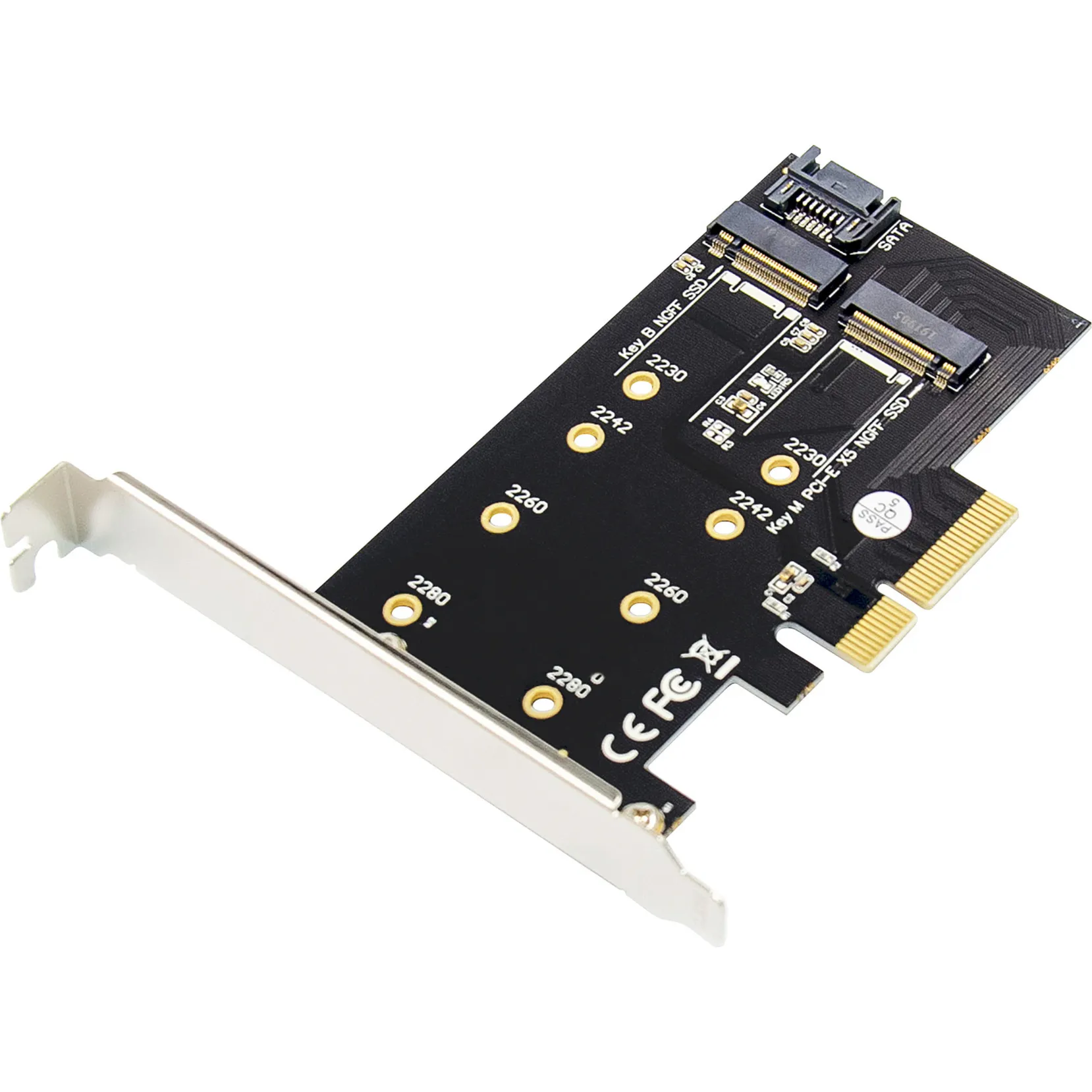 M.2 NGFF / NVMe SSD PCI Express 3.0 (x4), Scheda di interfaccia