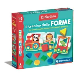 Gioco prescolare Il Trenino delle Forme 12-36m SAPIENTINO BABY MONTESSORI 16865