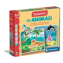 Gioco educativo Gli Animali 3-5a SAPIENTINO BABY MONTESSORI 16867