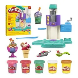 Pasta modellabile ( 6 vasetti 57gr e accessori ) Gelateria Arcobaleno playset PLAY DOH G00285L0