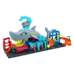 Playset Autolavaggio mega squalo let's race HOT WHEELS HTN82