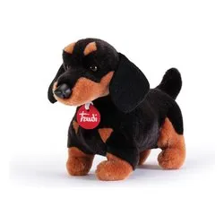 Peluche Bassotto Leo S (12x19x23cm) CLASSIC Nero e Marrone 22336