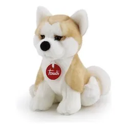 Peluche Akita Ascanio S (16x20x24cm) CLASSIC Beige e Bianco 22663