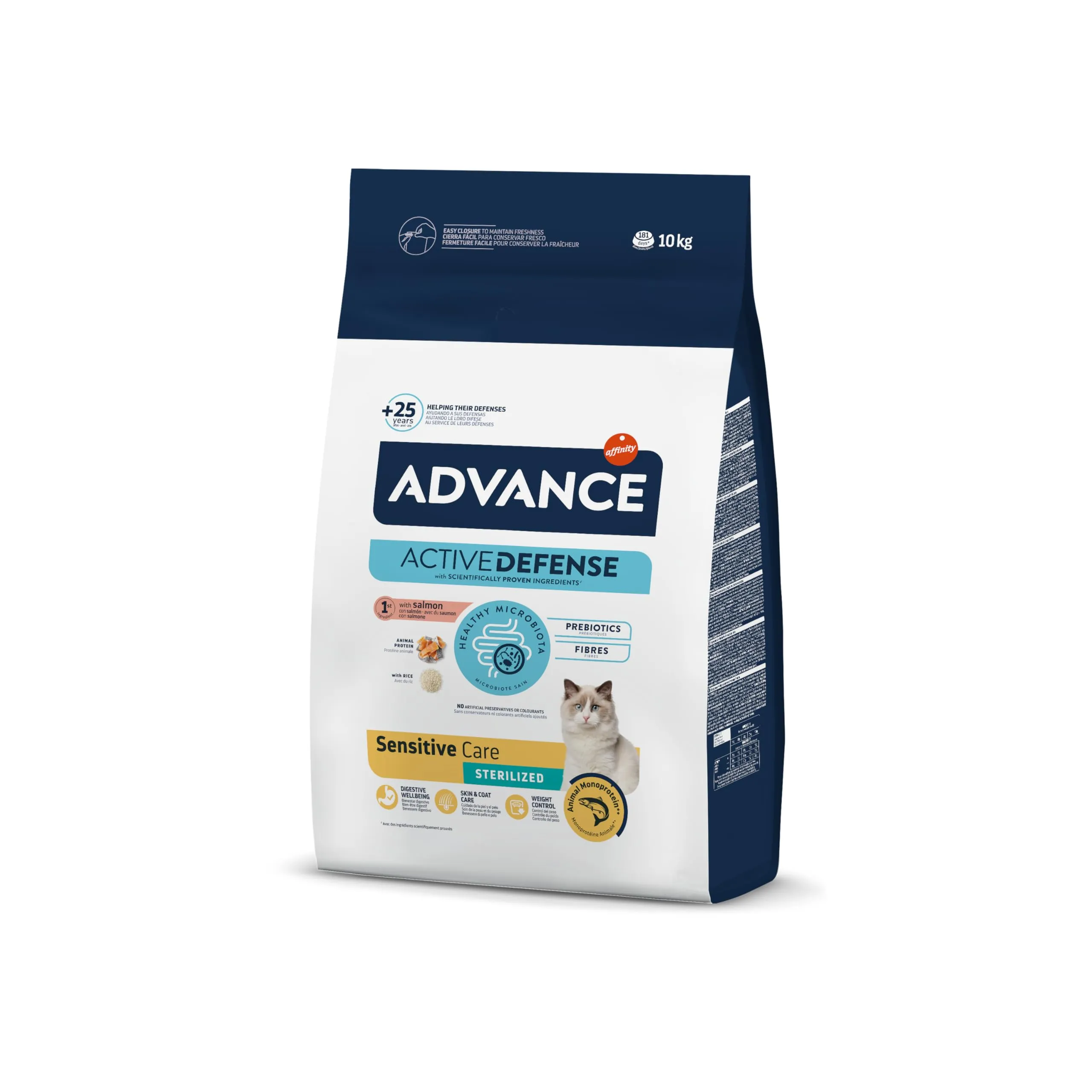 ADVANCE - AC STERILIZED Sensitive Saumon et orge - 10 kg