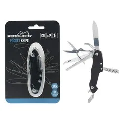 Coltellino multiuso 15 funzioni Inox e Nero X20200170
