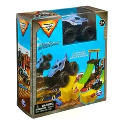 Playset Stunt playset megalodon con veicolo 1:72 MONSTER JAM 6071189