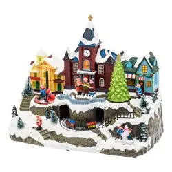 Paesaggio con movimento, luci e musica (34x18x27cm) XMAS KING 76723