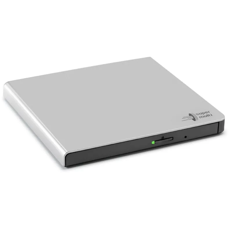 Slim Portable DVD-Writer lettore di disco ottico DVD±RW Argento, masterizzatore DVD esterno