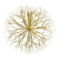 Ramo sfera Champagne (D30 cm) 1 gioco di luce (1pz) RICH 384 luci - MICROLED Bianco caldo IP44 77492