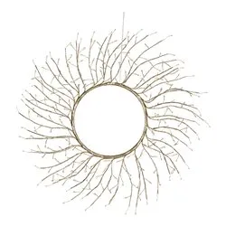 Corona 1 gioco di luce (60cm) (1pz) TIGLIO 260 luci - MICROLED Bianco caldo IP44 Champagne 78505