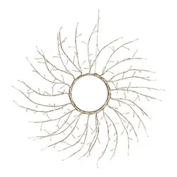 Corona 1 gioco di luce (45cm) (1pz) TIGLIO 160 luci - MICROLED Bianco caldo IP44 Champagne 78499
