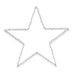 Stella 2 giochi di luce (37x5cm) (1pz) 240 luci - MICROLED Bianco caldo IP44 78338