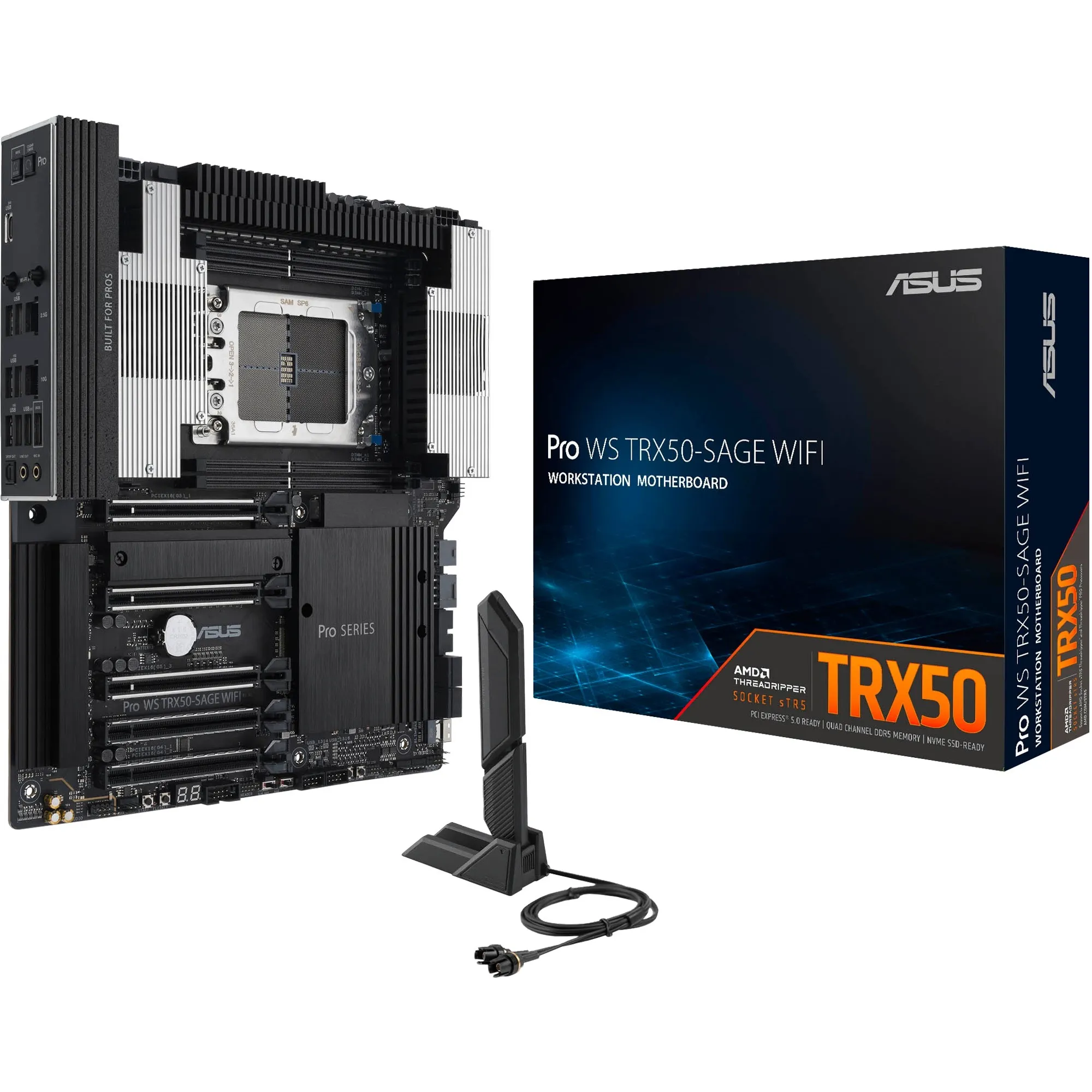 Pro WS TRX50-SAGE WIFI AMD TRX50 Socket sTR5 SSI CEB, Scheda madre