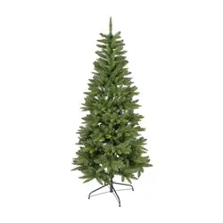 Albero Natale addobbato Verde (Slim PVC e PE - H180 D86 cm) 300 luci - LED 79892