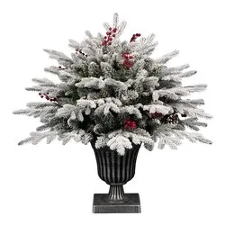 Composizione natalizia su anfora Polietilene, PVC (75cm) (1pz) 008557