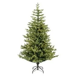 Albero Natale addobbato GENEVA Verde (PVC e PE - H180 D116 cm) 360 luci - LED 9670065