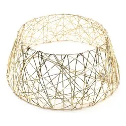 Copri base albero Natale (68cm) CHRISTMAS Con luci Oro 58379